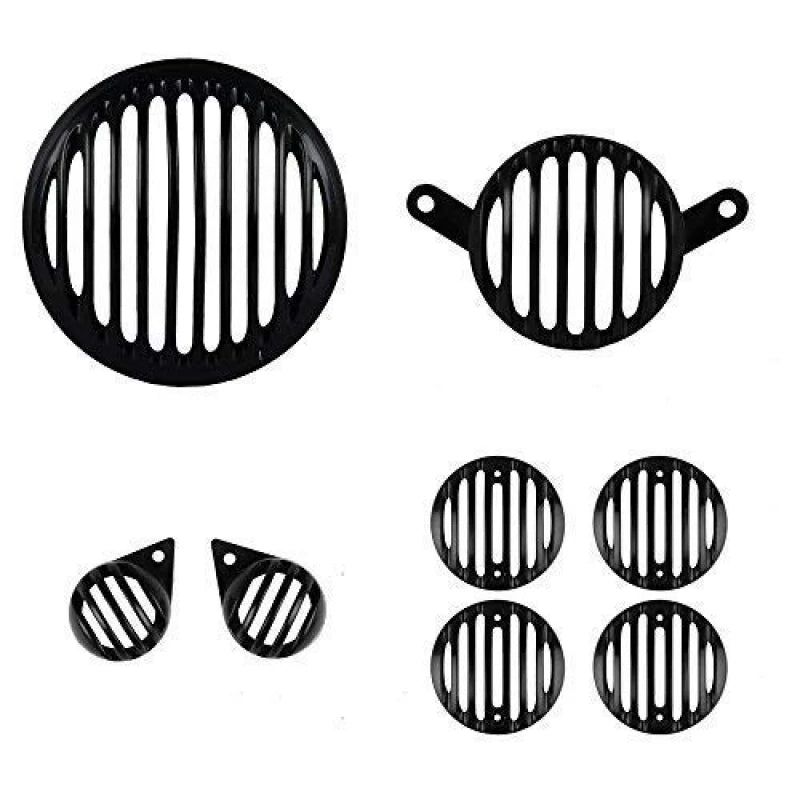 Grill Set Set of (Headlight And Indicators) for Royal Enfield