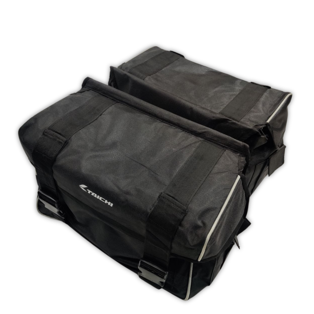 Taichi Water Proof Double-Side Black Fabric Luggage Touring Saddlebag