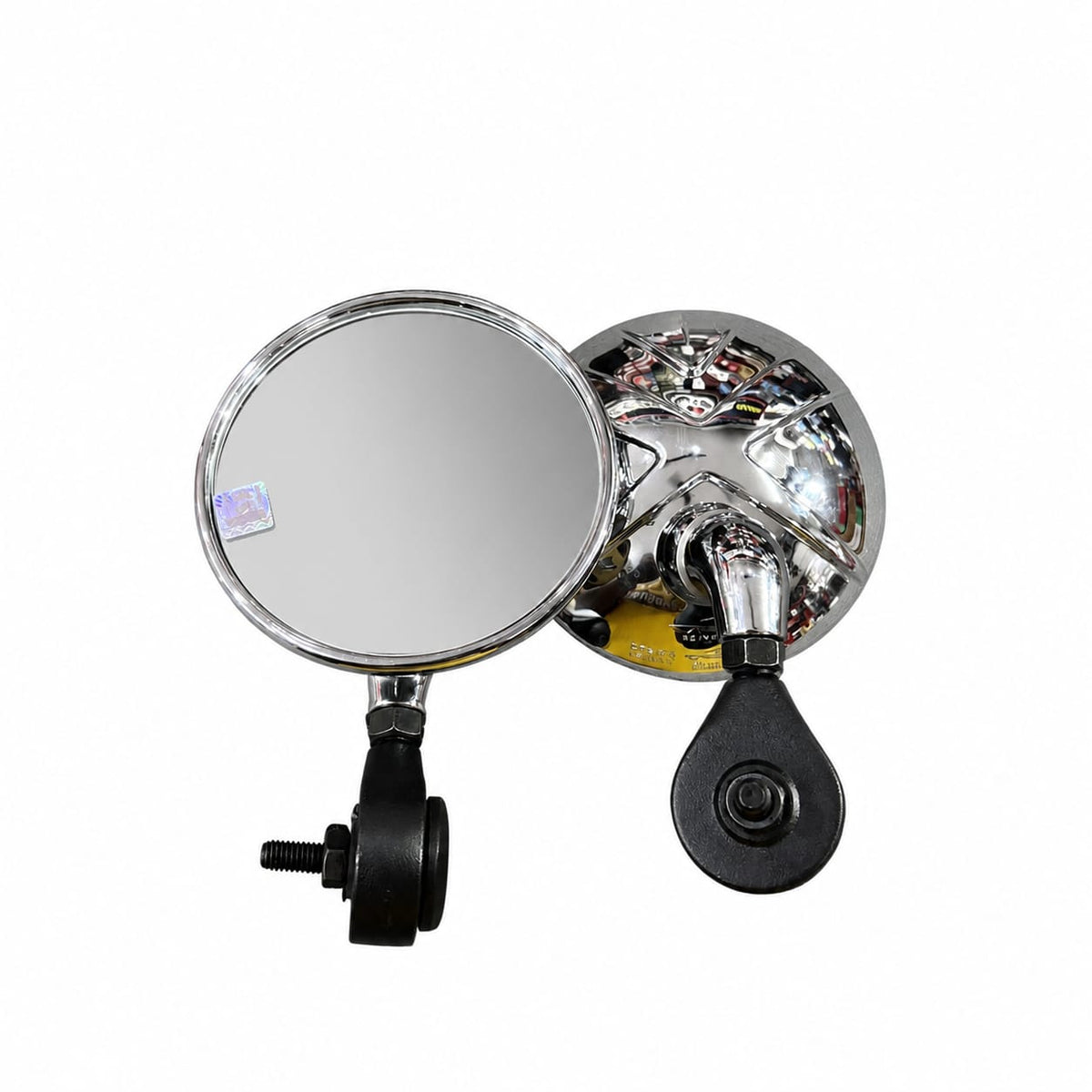 Chrome Mirrors with Small Support stay