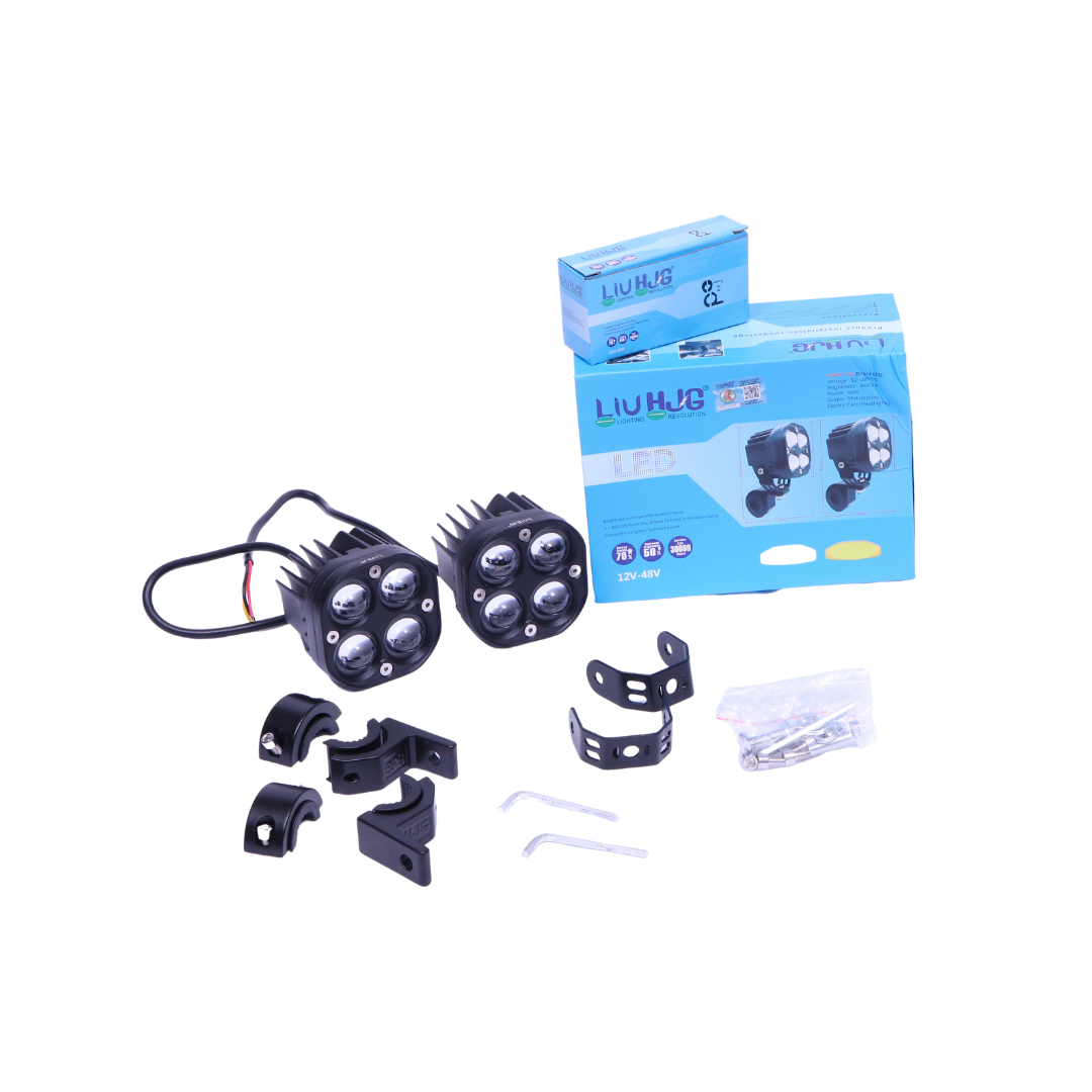 HJG 4by4 lens 40 watt Fog light/Auxillary light for all motorycycles