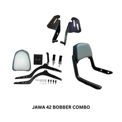 Jawa 42 Bobber Footrest, Backrest & back seat Combo