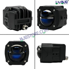 HJG Gorilla Fog Dual Lens 120W Gorilla Projector Fog with Red DRL