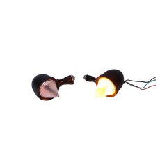 Led Indicator with Flames for all motorcycles-Bi Color Set of 4