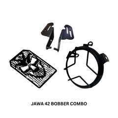 Jawa 42 Bobber Footrest, radiator & Headlight Grill Combo