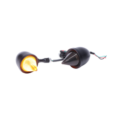 Led Indicator with Flames for all motorcycles-Bi Color Set of 4