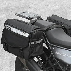 100% Waterproof Leh Motorcycle Saddlebags for Straight exhausts (70 LTR) | Inclusive of Inner Waterproof Liner + Outer rain/dust Cover