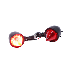 Led Indicator with Flames for all motorcycles-Single Color Set of 4