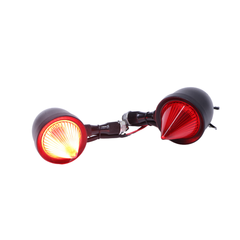 Led Indicator with Flames for all motorcycles-Single Color Set of 4