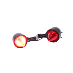 Led Indicator with Flames for all motorcycles-Single Color Set of 4