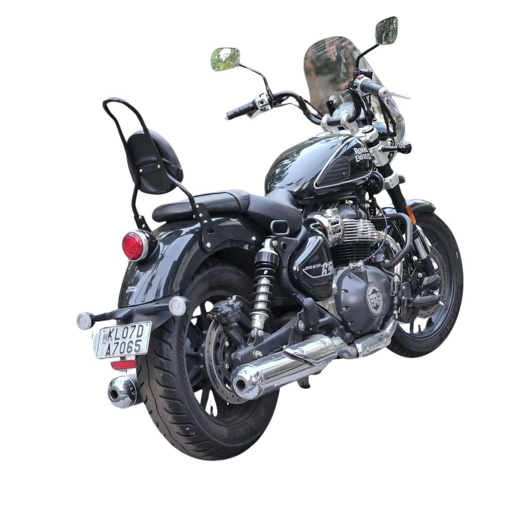 SISSYBAR Per Royal Enfield Super Meteor 650 - Schienale Passeggero Con Fissaggio Per Portapacchi, Design Barcellona - Foto 7