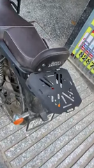 Laser Top rack for Royal Enfield Meteor 350-Fits with Stock Backrest-Viral