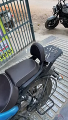 Laser Top rack for Royal Enfield Meteor 350-Fits with Stock Backrest-Viral