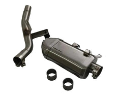 PowerRage Slip-On Exhaust with De-Cat Pipe for Royal Enfield Himalayan 450 – Stainless Steel Performance Muffler