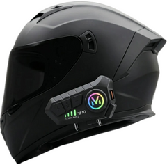 V10 Wireless Helmet Earphones Bluetooth Intercom Headset with Mic – Motorcycle Handsfree Calling, Music & Navigation Audio System
