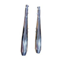 Venom V2 Exhaust Chrome with DB Killer for Jawa 42 Bobber & Perak