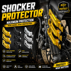 Premium CNC Aluminum Shocker Protector for Motorcycles – Stylish & Durable Fork Guard-Viral