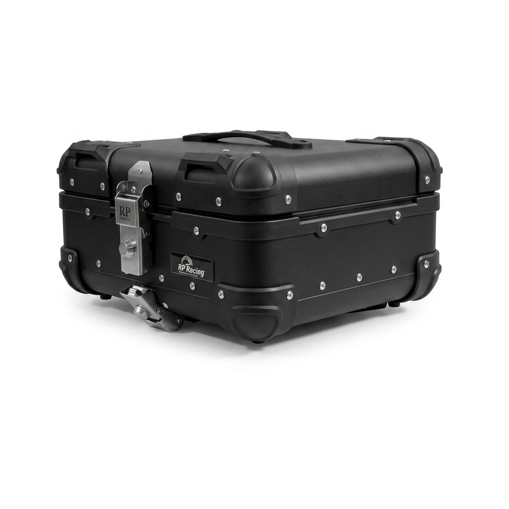 Top box ABS black with Handle for all motorcycles-Variety Sizes