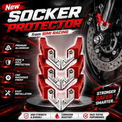 Premium CNC Aluminum Shocker Protector for Motorcycles – Stylish & Durable Fork Guard-Viral