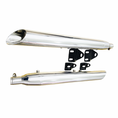 Premium Razor V2 Chrome Exhaust with Db Killer -Direct fit for Jawa 42/ 2.1/ Classic/Classic 350/ Yezdi Roadsterr