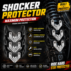 Premium CNC Aluminum Shocker Protector for Motorcycles – Stylish & Durable Fork Guard-Viral