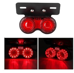 Bike Led 12V Motorcycle Tail Light Integrated Running Lamp Brake&Turn Signal Light with License Plate Bracket Compatible with RE Hunter 350