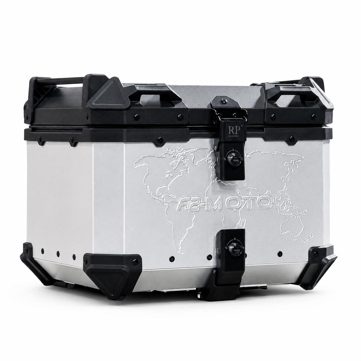 45 Ltr Silver Aluminium Top Box for all Motorcycles