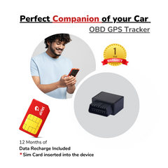 Fleettrack - OBD Plug and Play GPS Tracker for Car with 12 Months Sim Card Data