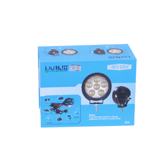 HJG 50w Round 5 LED Fog Light with Harness