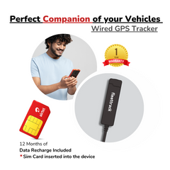 Wired Hidden GPS Tracker (Live Location + Engine ON/Off Alerts) for Car, Bike, EV, Scooty, Truck, Bus | Anti-Theft | Towing Alerts | 12 Months SIM Data