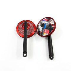 CNC Round Mirror Red
