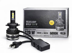 SIMI Racing 120W LED Headlight Bulb with Remote Control | Triple Color (White/Yellow/Warm) Bike Headlight | Korean LED Technology | 1 Year Warranty