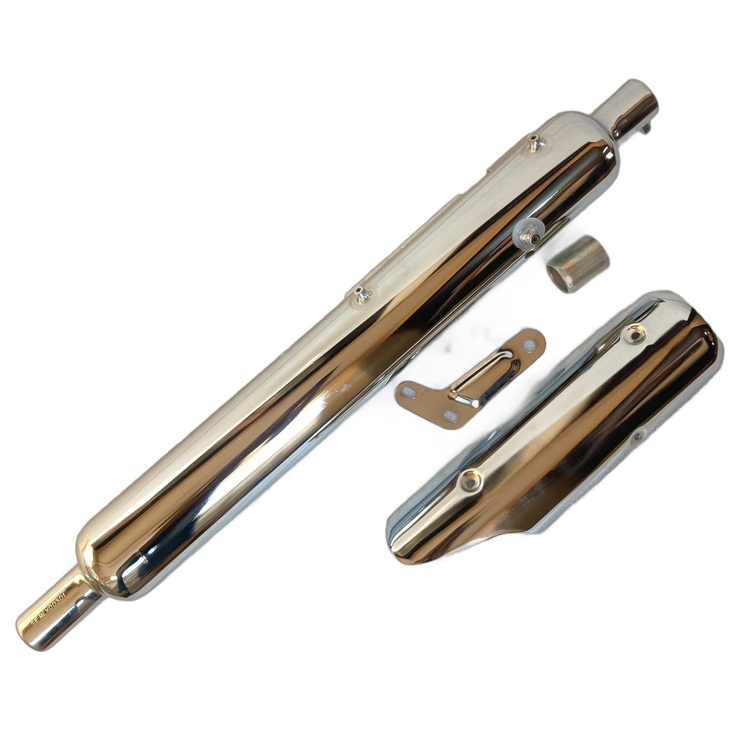 Stock Silencer Replica with Jaali for Royal Enfield Classic 350