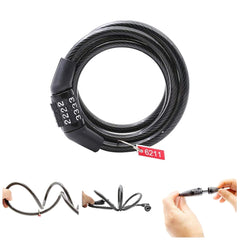Motorcycle Bike Lock with Combination Number - Security Lock