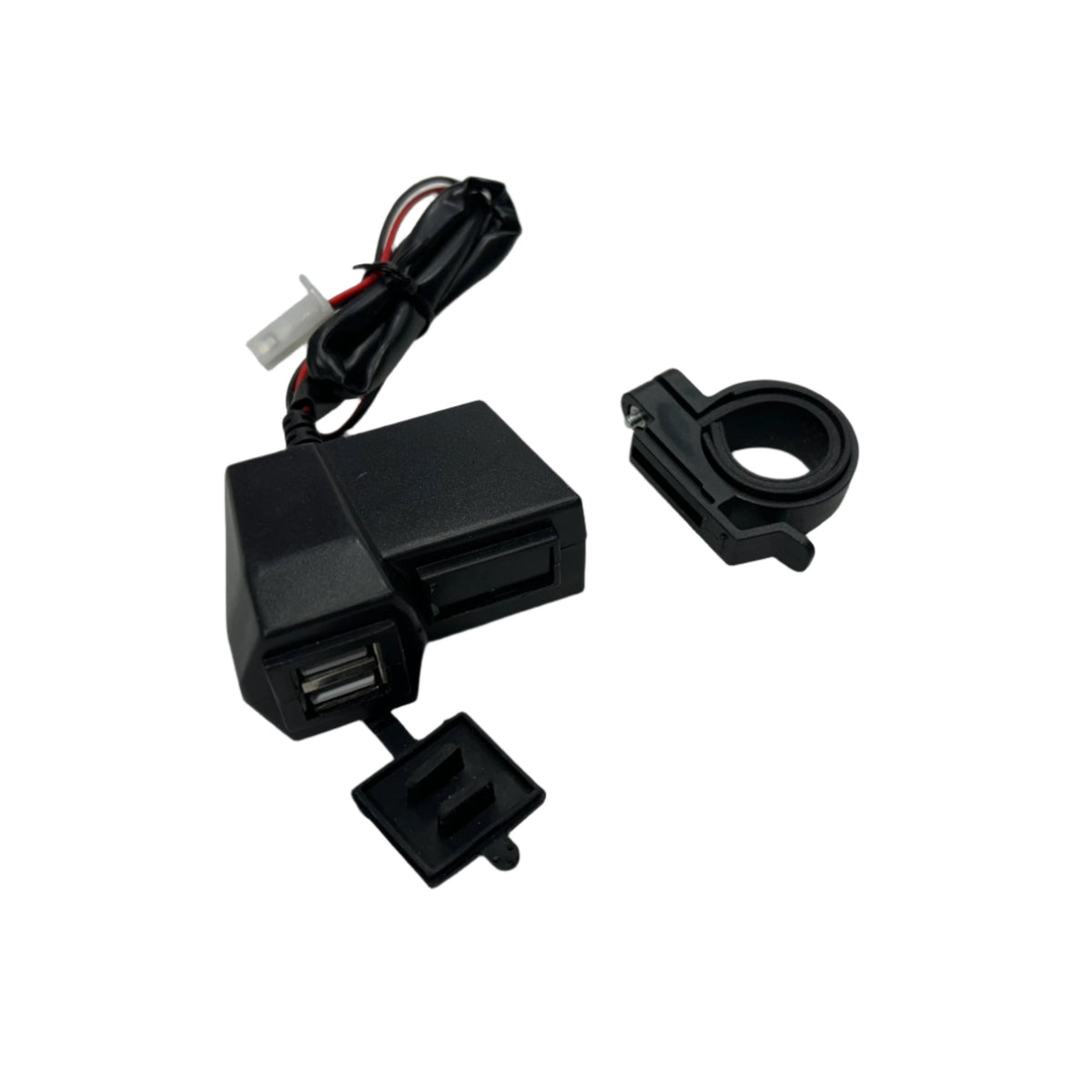 Dual USB Charger with Voltmeter for all Motorcycle