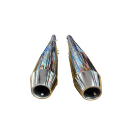 Venom V2 Exhaust Chrome with DB Killer for Jawa 42 Bobber & Perak
