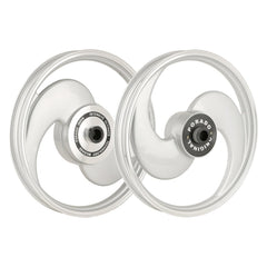 Pajaro Single S Silver Alloy Wheels for RE Bullet Classic 350, RE Bullet Classic 500, RE Bullet Classic Desert Storm (Set of 2),Hero Honda Splendor