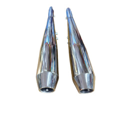 Venom V2 Exhaust Chrome with DB Killer for Jawa 42 Bobber & Perak