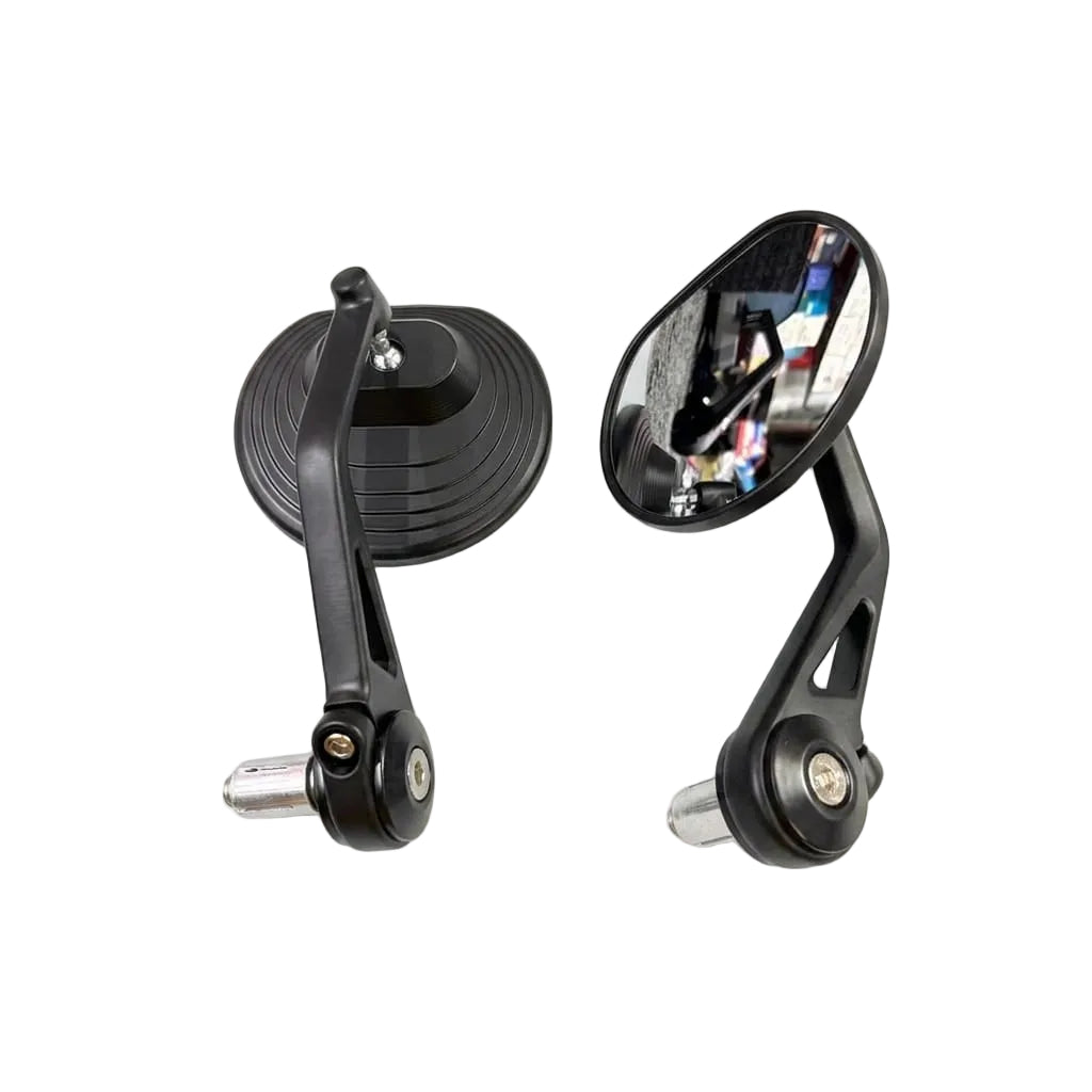 Imported Round bar end Mirrors with Long support Rod