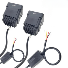 LIU HJG Original 200W Camera Lens Fog LED Square Laser HJG Fog Light with Red Devil Lens 200W Red/White (Low and High Beam) MEGA DRIVE Fog Light For Bike/Car/Thar/Jeep/SUV/Universal ( Cool White ) - Pack of 2