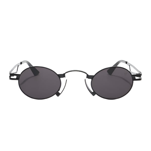 Orbit | Matte Black Round Sunglasses MG3587