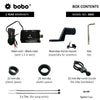 BOBO BM2 Claw-Grip Aluminium Bike Phone Holder (with 2.5A USB charger) Motorcycle Mobile Mount