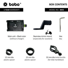 BOBO BM3 Claw-Grip Aluminium Bike  Cycle Phone Holder Motorcycle Mobile Mount