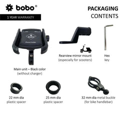 BOBO BM4 Jaw-Grip Bike  Cycle Phone Holder Motorcycle Mobile Mount