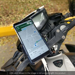 BOBO BM5 Claw-Grip Aluminium Bike Phone Holder with Fast USB 3.0 Charger