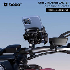 BOBO BM14 PRO Quick Release with Vibration Controller Enhanced BM4 PRO Bike / Cycle Phone Holder Motorcycle Mobile Mount