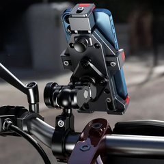 BOBO BM15 Heavy-Duty Anti-Vibration Bike Phone Holder – Metallic Build