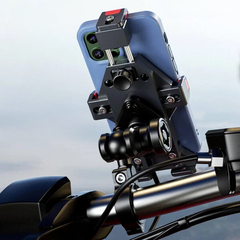 BOBO BM16 Anti-Vibration Bike Phone Mount with 15W Wireless Charging