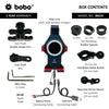 BOBO BM16 Anti-Vibration Metallic Bike Phone Holder (with Fast 15W Wireless Charger) Motorcycle Mobile Mount