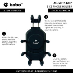 BOBO BM17 Anti-Vibration Bike  Cycle Phone Holder Motorcycle Mobile Mount