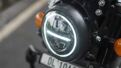 Minus headlight with full ring 150 watt